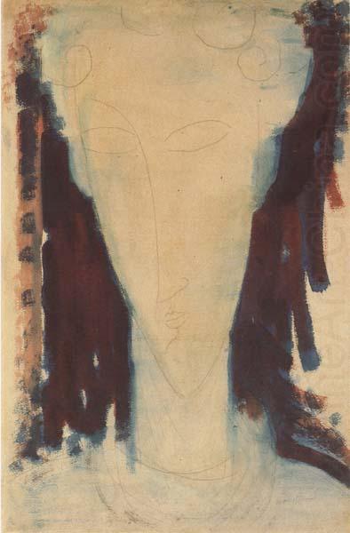 Tete de femme (mk38), Amedeo Modigliani